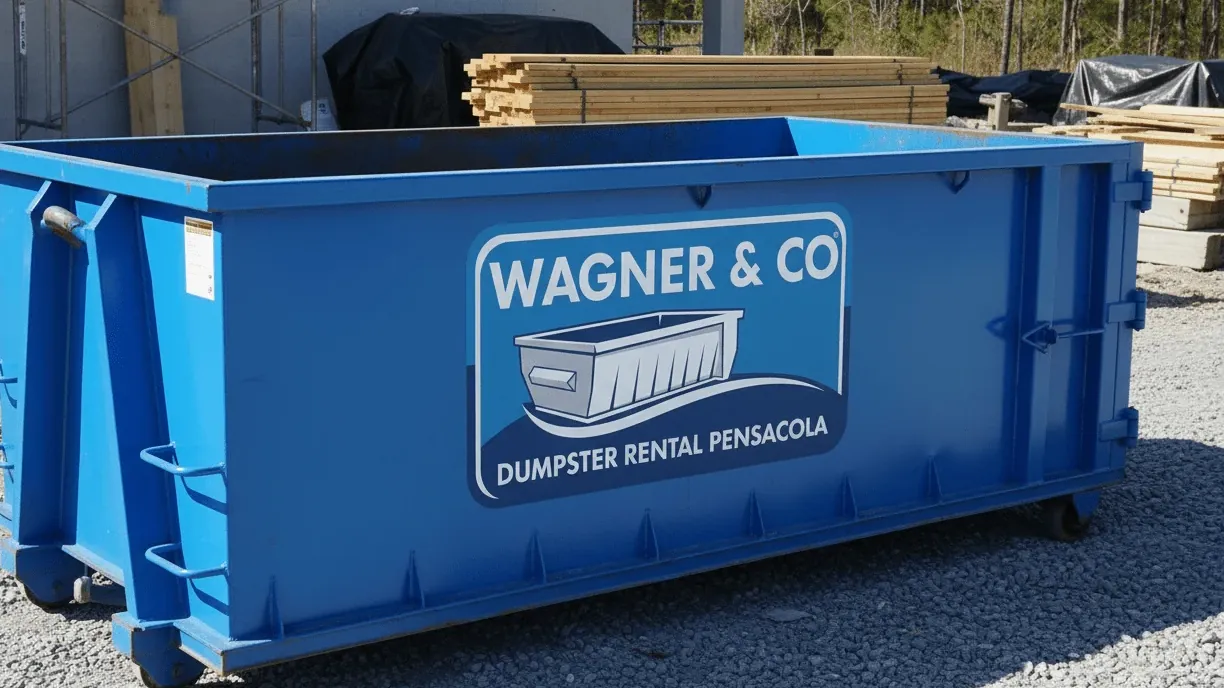 15 Yard Dumpster roll-off container in Pensacola, FL 15 Yard Dumpster roll-off container in Pensacola, FL