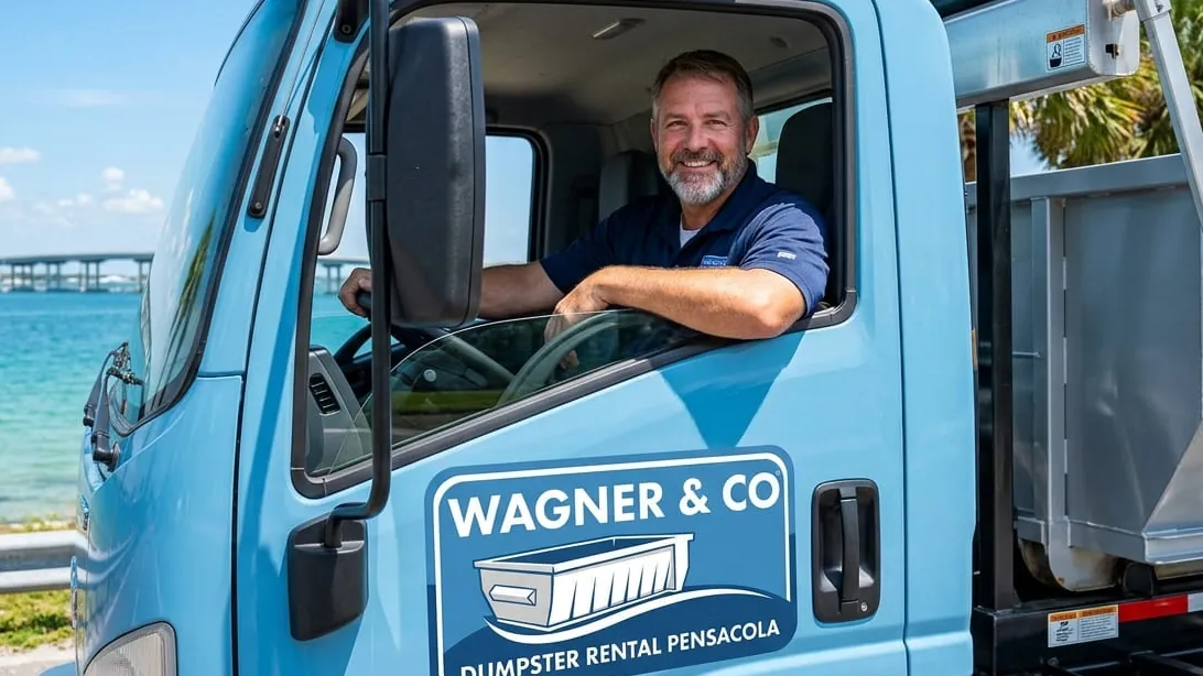 Roll-off dumpster delivery serving Ensley, Florida from Pensacola Roll-off dumpster delivery serving Ensley, Florida from Pensacola