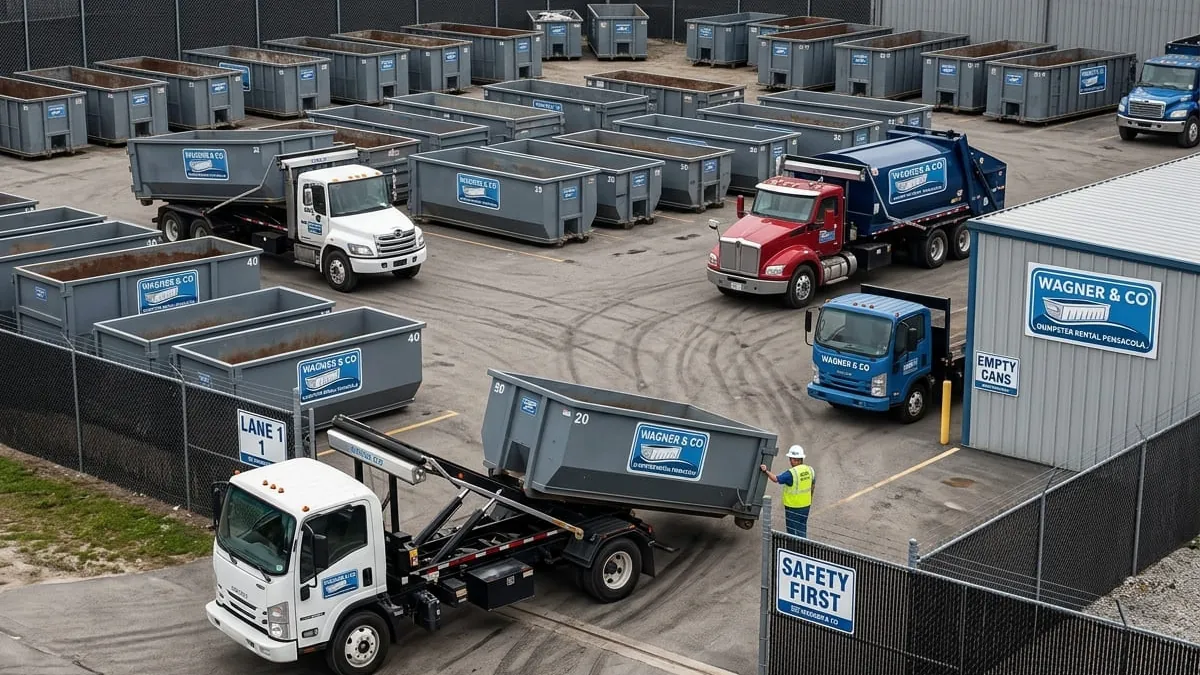 Recycling and disposal in Escambia County, Florida — separated clean load headed for recovery Recycling and disposal in Escambia County, Florida — separated clean load headed for recovery